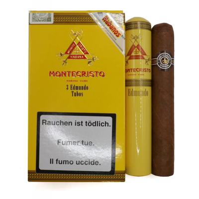 Montecristo Edmundo Tubed Cigar - Pack of 3