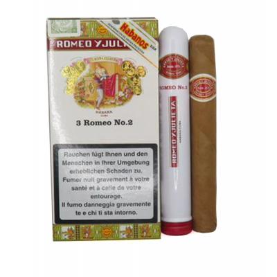 Romeo y Julieta No. 2 Tubed Cigar - Pack of 3