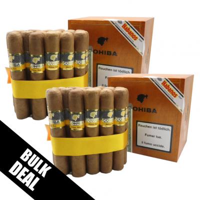 2 BOX BUNDLE DEAL - Cohiba Robustos Cigar - 2 x Cabinet of 25