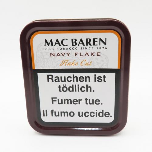 Mac Baren Navy Flake Pipe Tobacco 50g Tin