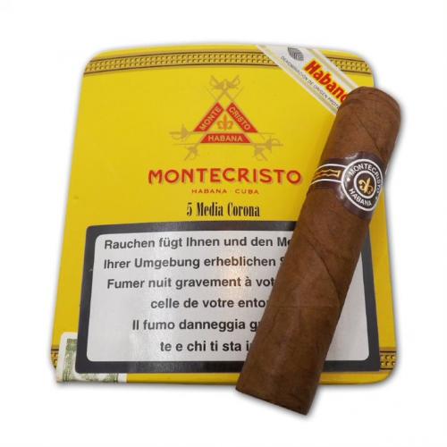 Montecristo Media Corona Cigar - Tin of 5