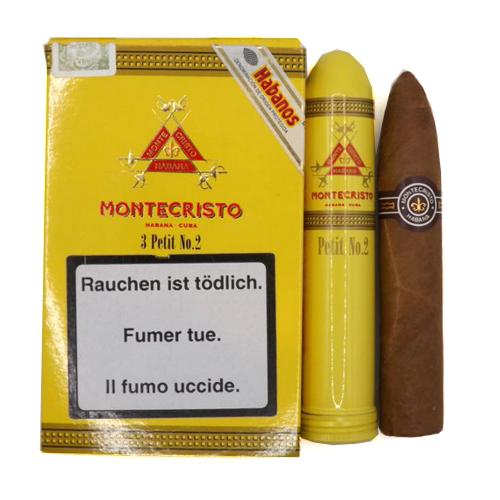 Montecristo Petit No. 2 Tubos Cigar - Pack of 3
